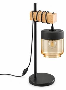 BRILAGI - Lampada da tavolo NUBILA 1xE27/40W/230V marrone/nero/beige fumé