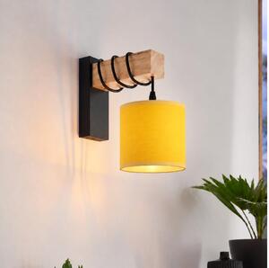 BRILAGI - Lampada da parete NUBILA 1xE27/60W/230V marrone/nero/giallo