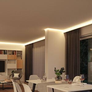 Paulmann Set completo di strisce LED SimpLED da 5 m, smart, RGB 24 W SimpLED, dimmerabile, Bianco / Opale, Soggiorno / Sala da pranzo, Plastica
