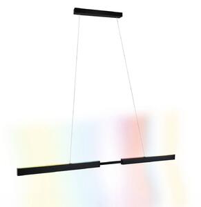 Paulmann Lampada LED a sospensione Aptare, nera, RGBW, smart, dimmerabile. dimmerabile, Nero, Studio / Ufficio, Metallo, Moderno
