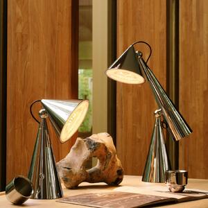 Tom Dixon Lampada da tavolo di design Pose Task Light, dimmerabile, Cromo / Argento, Soggiorno / Sala da pranzo, Plastica, Design, Lampada da tavolo