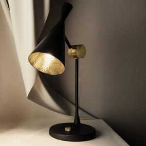 Tom Dixon Lampada da tavolo di design Beat, dimmerabile, Nero, Soggiorno / Sala da pranzo, Ottone, Design, Lampada da tavolo