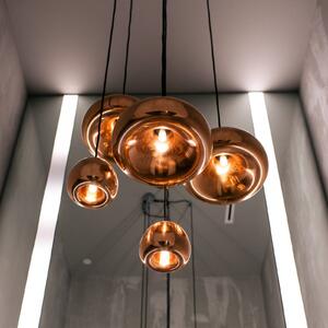 Tom Dixon Lampada a sospensione Void mini, dimmerabile, Rame, Soggiorno / Sala da pranzo, Rame, Design, Lampada a sospensione