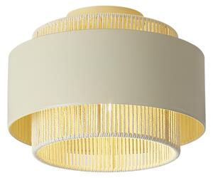 Plafoniera moderna beige con corda - Kora
