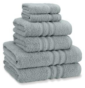 Set di asciugamani per viso e corpo tipo terry verde polveroso in cotone 6 pz Zero Twist – Catherine Lansfield