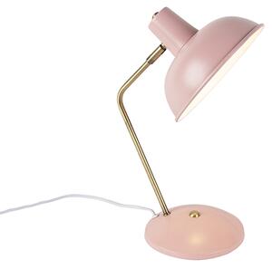 Lampada da tavolo retrò rosa con bronzo - Milou