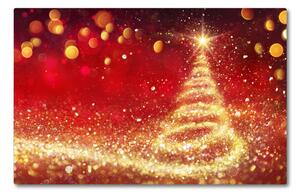 Tagliere in vetro temperato Albero di Natale astratto Natale Inverno 60x52 cm