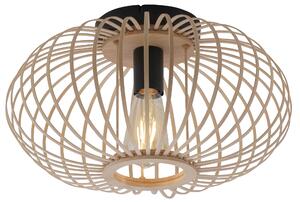 Lampada da soffitto, legno naturale, H 23 cm