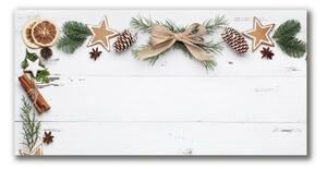 Quadro su tela Pan di zenzero per le vacanze di Natale 100x50 cm