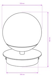 Brilagi - Applique da parete per bagno BALL LED/6W/230V 3000/4000/6500K IP44 dorata