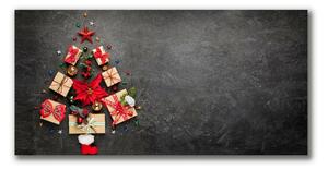 Quadro su tela Regali astratti dell'albero di Natale 100x50 cm