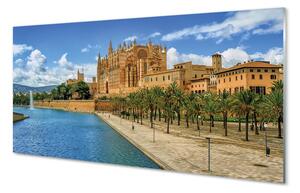 Quadro in vetro Spagna cattedrale gotica delle palme 100x50 cm