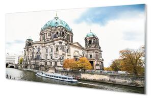 Quadro in vetro Germania cattedrale fiume berlino 100x50 cm