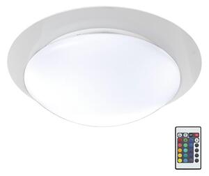 B.K.Licht BKL1025 - Plafoniera LED da bagno RGB LED/12W/230V IP44 + telecomando