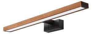 Brilagi-LED Illuminazione per specchio da bagno WOODY MIRROR 3 in 1 LED/12W/230V 60 cm IP44 nero/rovere