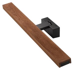 Brilagi-LED Illuminazione per specchio da bagno WOODY MIRROR 3 in 1 LED/12W/230V 60 cm IP44 nero/rovere