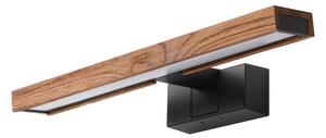 Brilagi-LED Illuminazione per specchio da bagno WOODY MIRROR 3 in 1 LED/8W/230V 40 cm IP44 nero/rovere