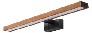 Brilagi-LED Illuminazione per specchio da bagno WOODY MIRROR 3 in 1 LED/12W/230V 60 cm IP44 nero/rovere