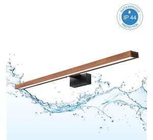 Brilagi-LED Illuminazione per specchio da bagno WOODY MIRROR 3 in 1 LED/15 W/230 V 80 cm IP44 nero/rovere