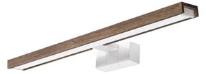 Brilagi-LED Illuminazione per specchio da bagno WOODY MIRROR 3 in 1 LED/12W/230V 60 cm IP44 bianco/rovere