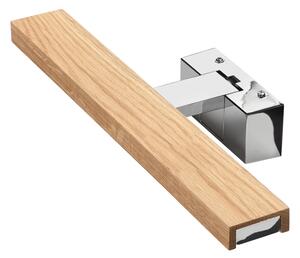 Brilagi-LED Illuminazione per specchio da bagno WOODY MIRROR 3 in 1 LED/8W/230V 40 cm IP44 cromo/rovere