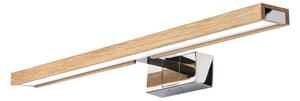Brilagi-LED Illuminazione per specchio da bagno WOODY MIRROR 3 in 1 LED/12W/230V 60 cm IP44 cromo/rovere