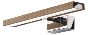 Brilagi-LED Illuminazione per specchio da bagno WOODY MIRROR 3v1 LED/8W/230V IP44 cromo/rovere/noce
