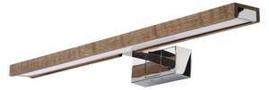 Brilagi - LED Illuminazione per specchio da bagno WOODY MIRROR 3 in 1 LED/12W/230V IP44 cromo/rovere/noce