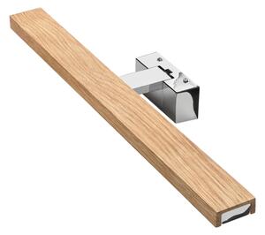Brilagi-LED Illuminazione per specchio da bagno WOODY MIRROR 3 in 1 LED/12W/230V 60 cm IP44 cromo/rovere