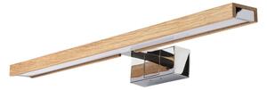 Brilagi-LED Illuminazione per specchio da bagno WOODY MIRROR 3 in 1 LED/12W/230V 60 cm IP44 cromo/rovere