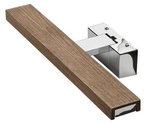Brilagi-LED Illuminazione per specchio da bagno WOODY MIRROR 3v1 LED/8W/230V IP44 cromo/rovere/noce