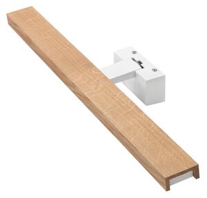Brilagi - Illuminazione LED 3 in 1 per specchio da bagno WOODY MIRROR LED/12W/230V IP44 bianco/rovere