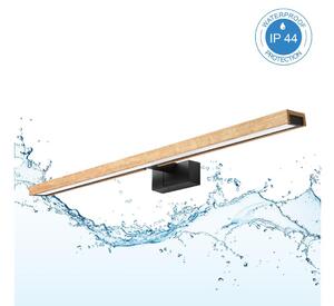 Brilagi - Illuminazione LED per specchio da bagno 3 in 1 WOODY MIRROR LED/15W/230V IP44 nero/rovere