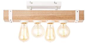 Brilliant - Lampadario a plafone WHITEWOOD 4xE27/30W/230V