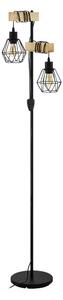 Lampada da terra nera/di colore naturale (altezza totale 166,5 cm) TOWNSHEND 5 – EGLO