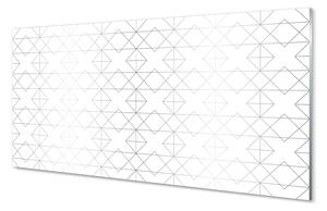 Quadro di vetro Contorni poligonali 100x50 cm