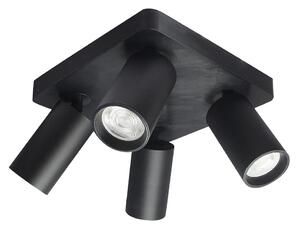 Rabalux 73084 - Faretto YORLI 4xGU10/7W/230V nero