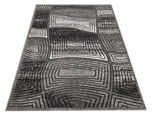Tappeto grigio moderno con motivo astratto Larghezza: 120 cm | Lunghezza: 170 cm