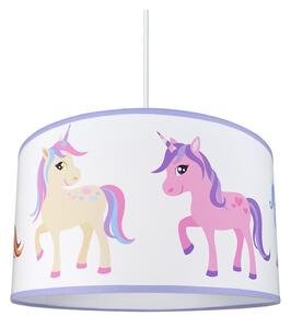 Lampadario a sospensione per bambini PONY/UNICORN 1xE27/60W/230V