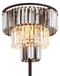 Globo 15695S - Lampada con piedistallo NAXIS 3xE27/40W/230V diametro 40 cm nero