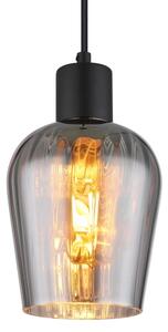 Globo 15627 - Lampadario a sospensione con filo RYAN 1xE27/40W/230V diametro 13,5 cm nero