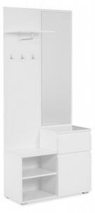 Mobile ingresso Image41B bianco con specchio