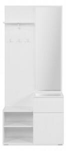 Mobile ingresso Image41B bianco con specchio