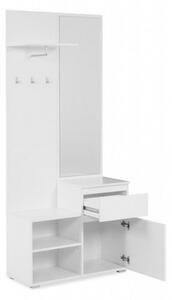 Mobile ingresso Image41B bianco con specchio
