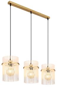 Globo 15698-3HM - Lampadario a sospensione con filo GORLEY 3xE27/60W/230V oro