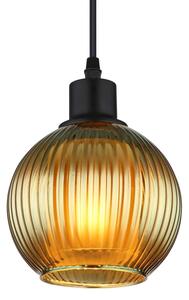 Globo 15638G - Lampadario a sospensione con filo ZUMBA 1xE27/25W/230V diametro 15 cm verde