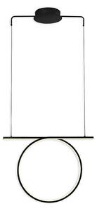 Lampadario a sospensione su cavo ODETTA LED/30W/230V 4000K nero