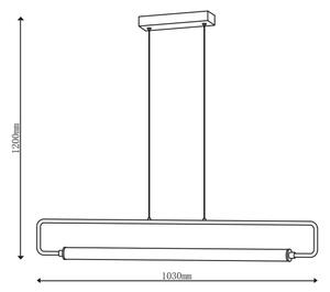 Lampadario LED con cavo FELICJA LED/30W/230V 4000K nero