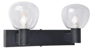 Applique da bagno POLA 2xG9/5W/230V IP44 nero/trasparente