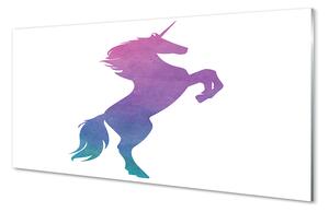 Quadro su vetro Unicorno dipinto 100x50 cm 2 appendini